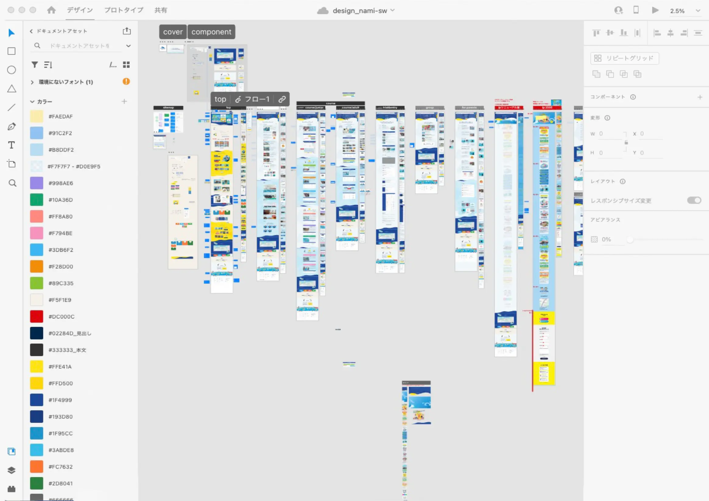 WEBデザイン全体イメージ